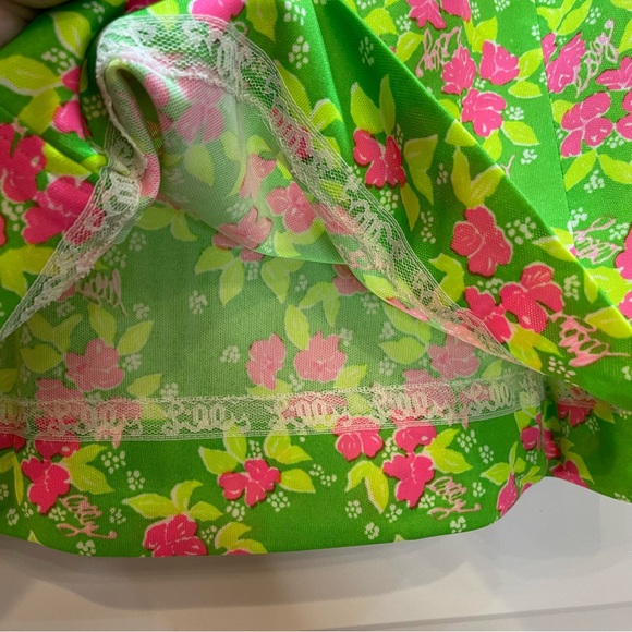 Vintage 70s 80s "The Lilly" Lilly Pulitzer Vibrant Polyester Skirt - Picture 5 of 12